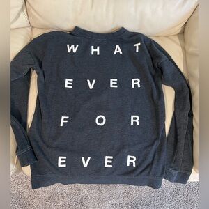 LAST CHANCE Vans “Whatever forever” Grey Womens Sweatshirt with zip sides